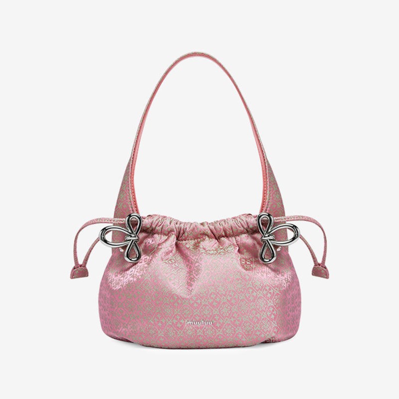 Basket bucket bag shoulder bag