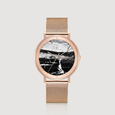 A niche and retro-designed watch with a simple and artistic temperament for both men and women. It features a natural marble dial