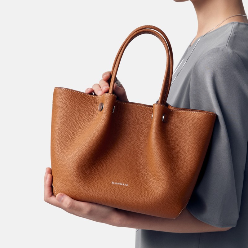 Silver tote bag women's commuting premium bag