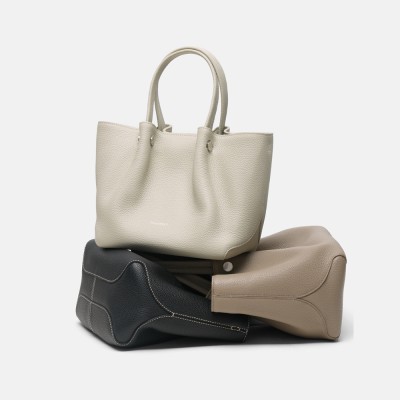 Silver tote bag women's commuting premium bag